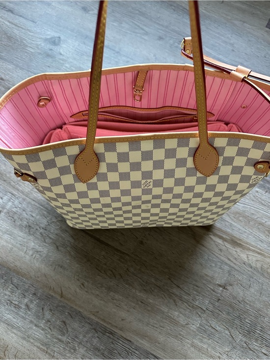 Louis Vuitton Handbags - Louis Vuitton Damier Azur Tote with Pink Interior